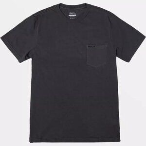 RVCA PTC II Pigment Pocket Tee Men's Slim Fit T-Shirt PIRATE BLACK XXL NEW